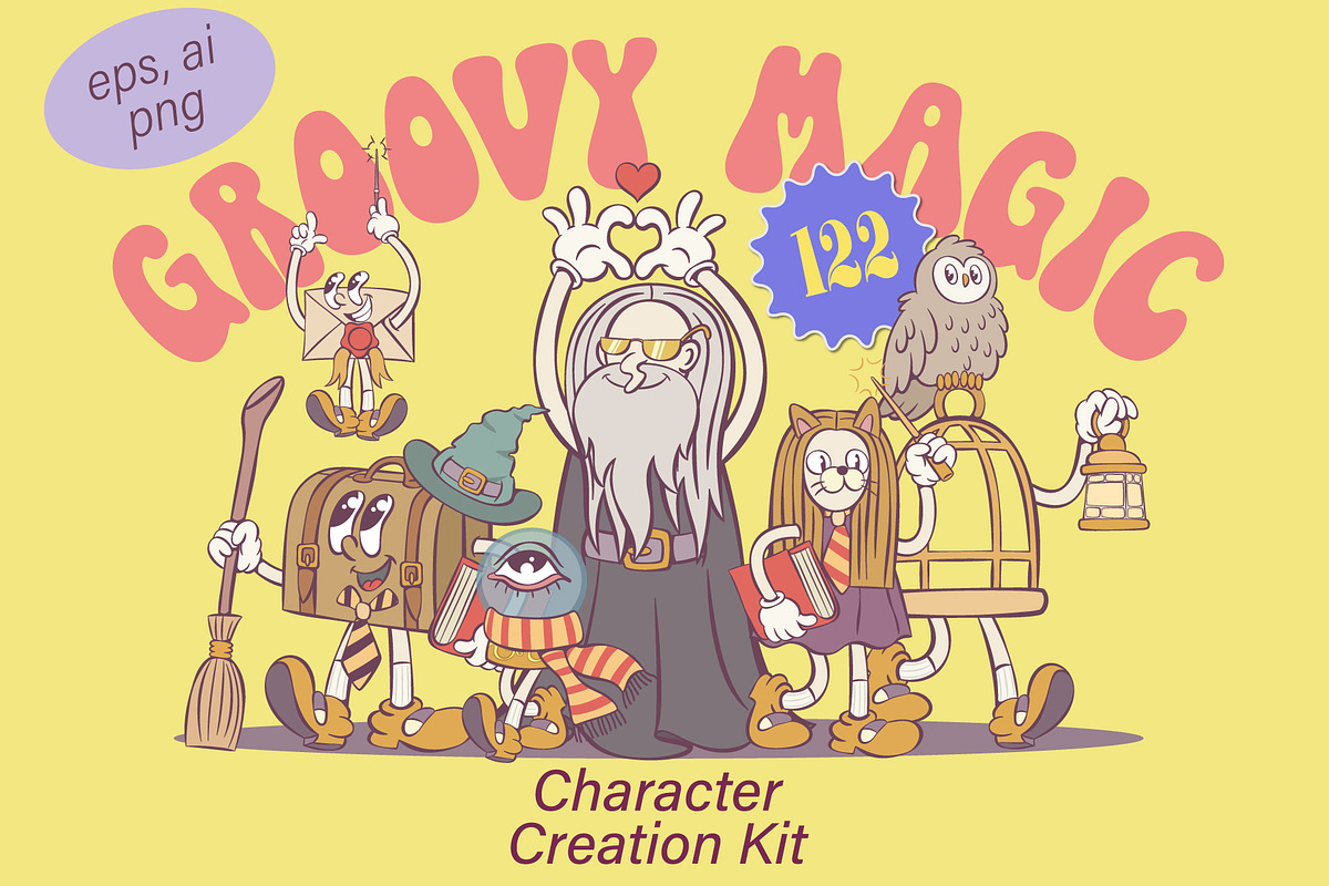 Ultimate Mascot Builder Bundle, an Illustration by Anastasiya Klempach (Photo 4 of 23)