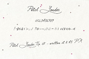 Petal Yonder: Airy Script Font, a Script Font by Mneme (Thumbnail 8 of 9)