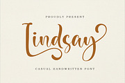 Lindsay Handwritten, a Handwritten Font by akrtype (Thumbnail 1 of 7)