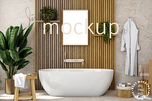 Bathroom Frame Mockup, a Product Mockup by Mockup Shop