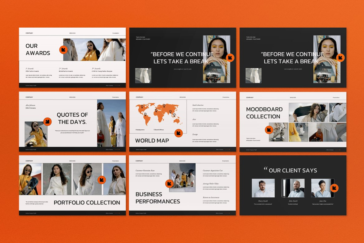 White Company Profile Fashion PPT, a Presentation Template by graphicook (Photo 6 of 8)