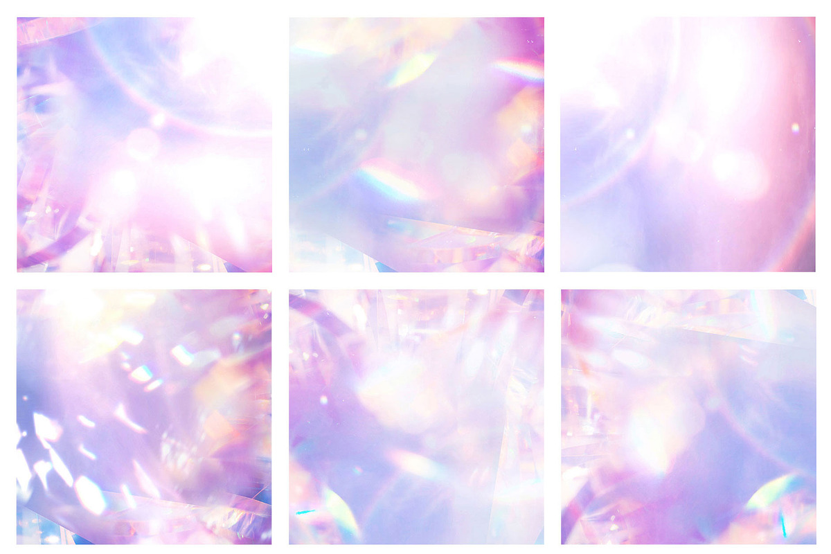 Holographic Textures - Crystal Light, a Background Graphic by by creative paper (Photo 10 of 11)