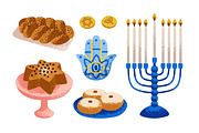 Hanukkah, Jewish holiday items set, an Object Illustration by Good Studio (Thumbnail 2 of 4)