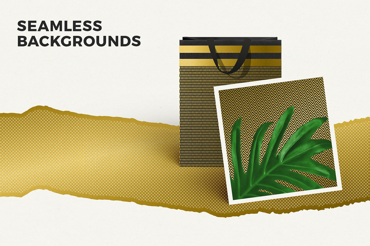 Gold Styles & Bonus Extras Bundle, a Layer Style Add-On by digiful (Photo 7 of 13)