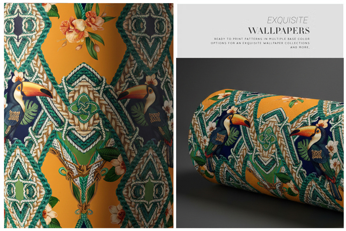 Artisanal Tropical 2026 Fabric, a Wallpaper Graphic by Luiz da Rolt Grathwohl (Photo 6 of 16)