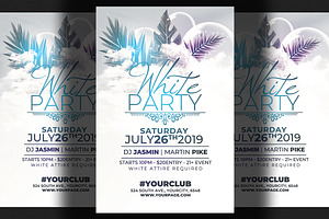 White Affair Party Flyer Template