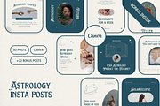 Astrologer Instagram Template Canva, a Social Media Template by Eden Origin Studio (Thumbnail 1 of 8)