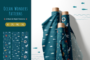 Ocean Adventure Patterns—6 Designs, an Illustration by ApollinariaManko (Thumbnail 1 of 9)
