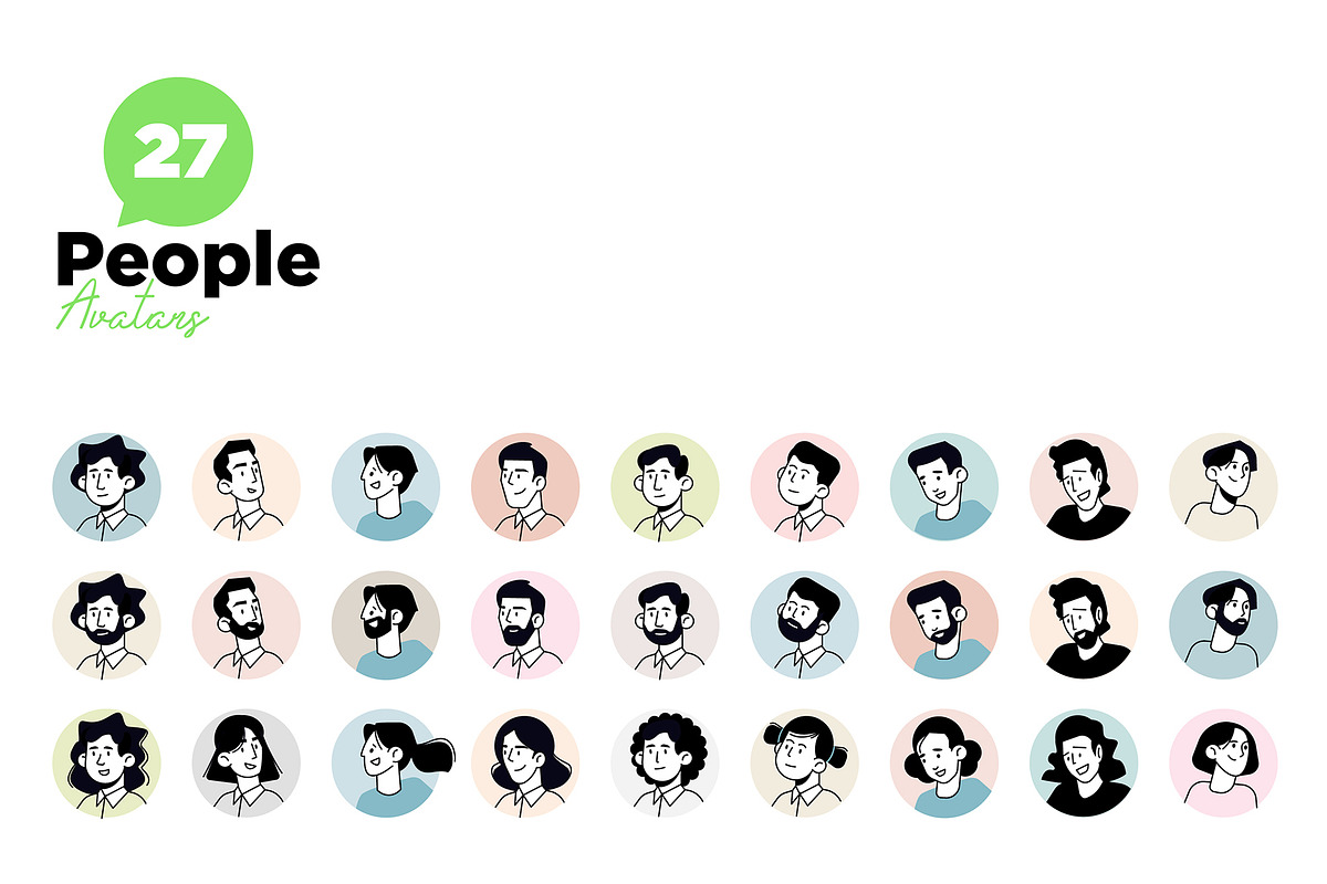 People Avatars, a Person Illustration by PureSolution (Photo 4 of 4)