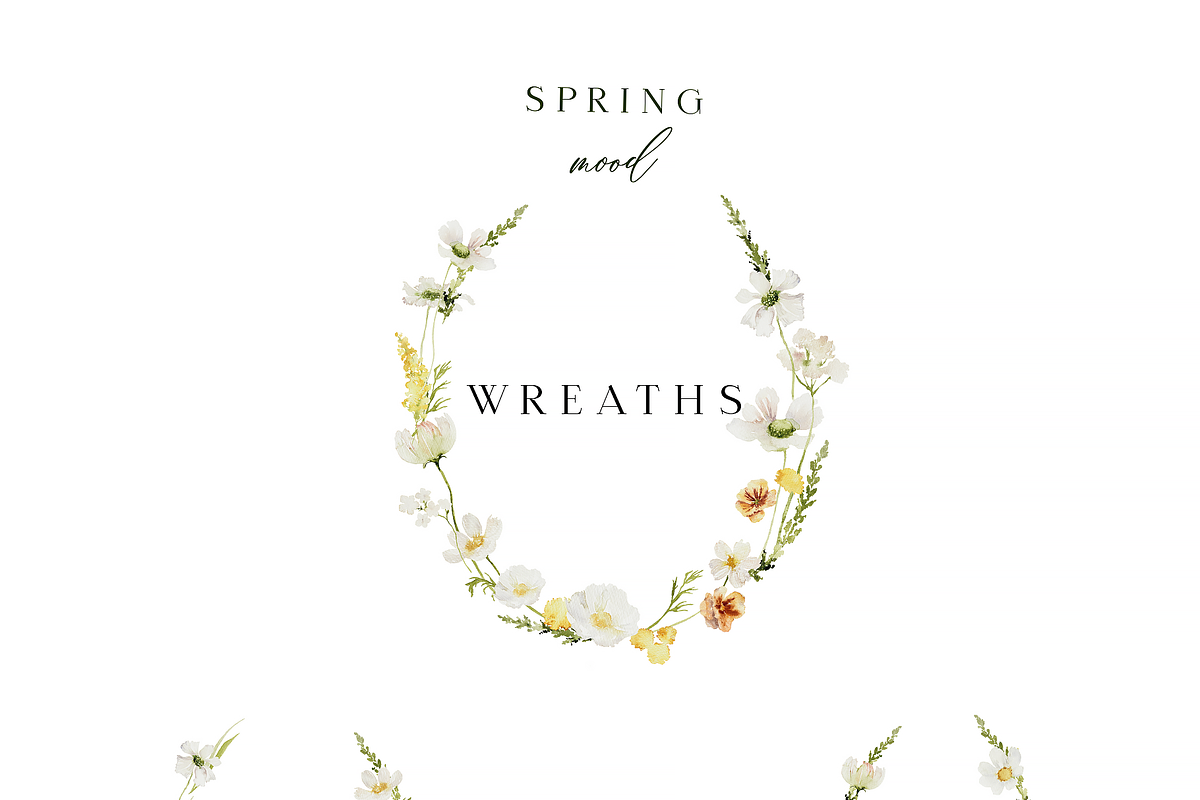 Spring mood - watercolor collection, a Seasonal Illustration by Youksy (Photo 7 of 11)