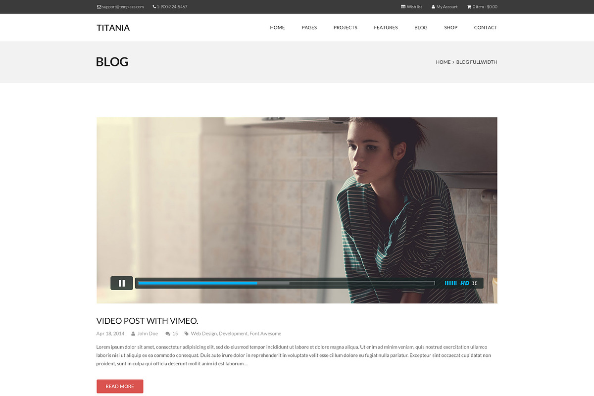 Titania - Multipurpose PSD Template, a Websites & App Template by TemPlaza (Photo 7 of 53)