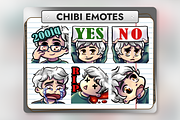 12 Blonde Hair Chibi Boy Emotes, an Illustration by Custom Fonts & Patterns (Thumbnail 2 of 12)