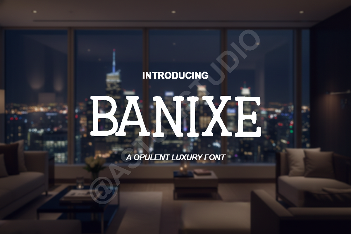 Banixe Elegant Luxury Serif Font - M, a Font by Astuti Studio (Photo 1 of 11)