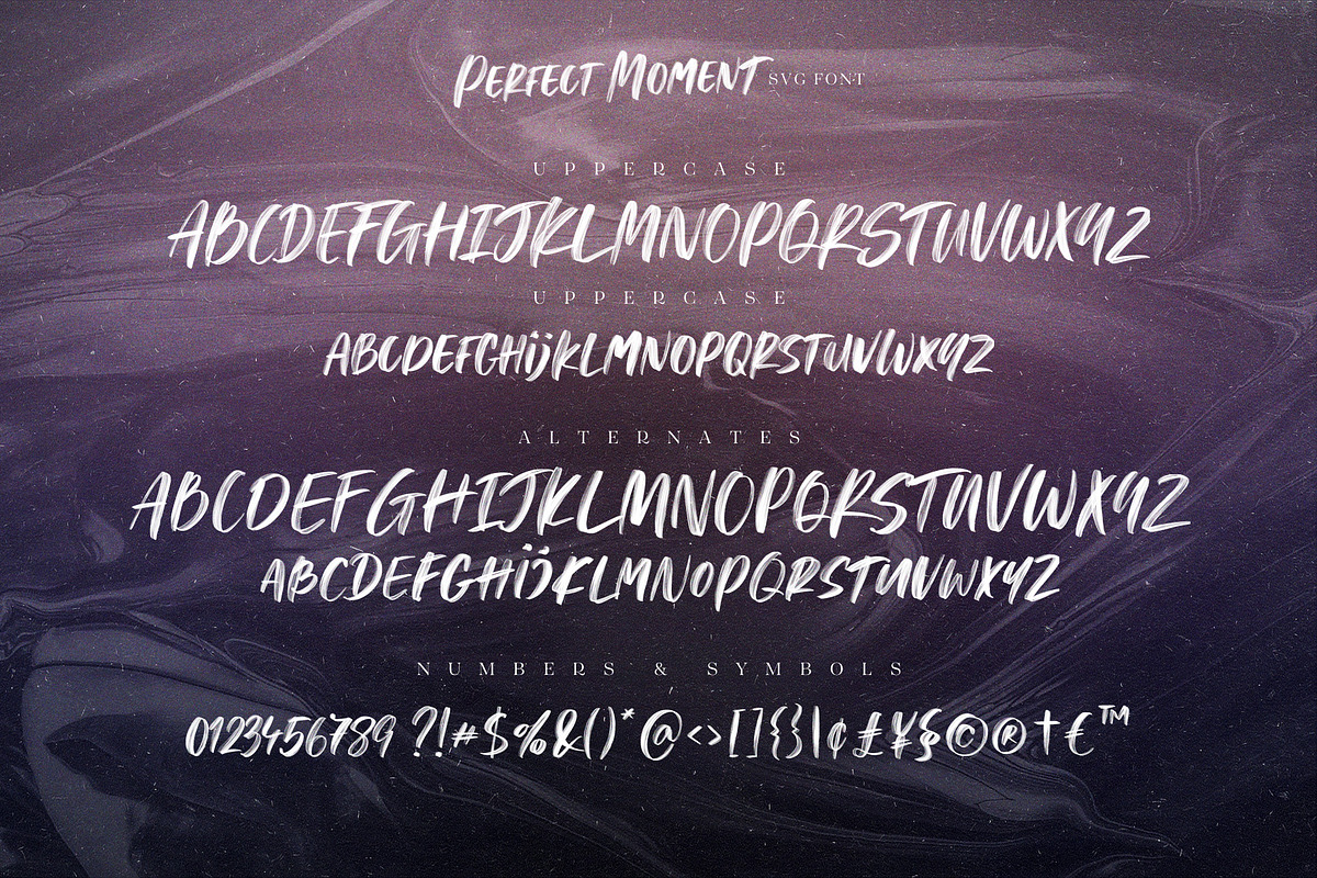 Perfect Moment SVG Font preview 7