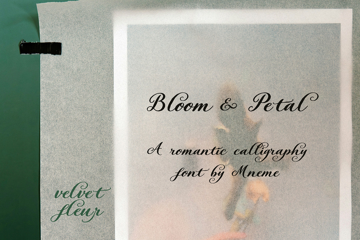 Velvet Fleur - Elegant Script Font, a Script Font by Mneme (Photo 8 of 11)