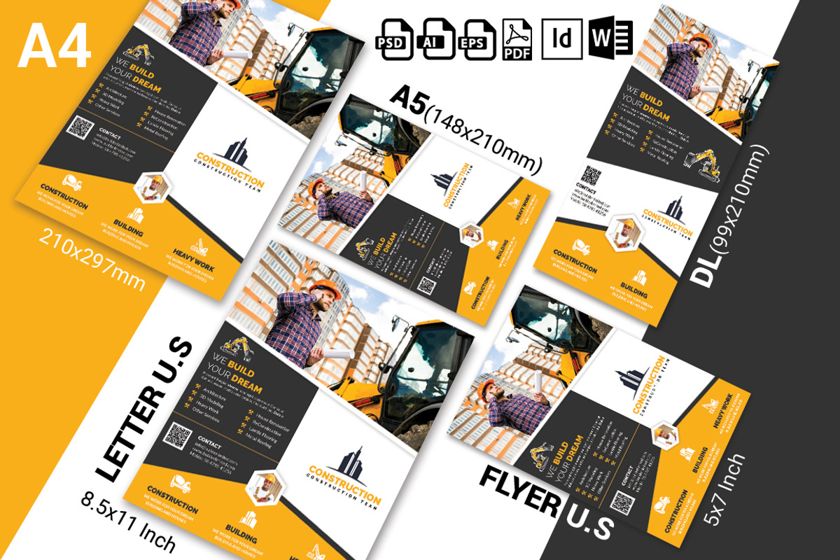 10 Construction Flyer Bundle 90% OFF, a Flyer Template by Imagine Design Studio (Photo 18 of 22)