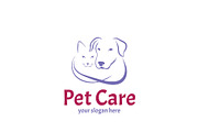 Cat and Dog Pet Care Logo Template, a Branding & Logo Template by HueNestify (Thumbnail 1 of 2)
