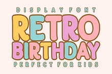 Retro Birthday - Display Font Types