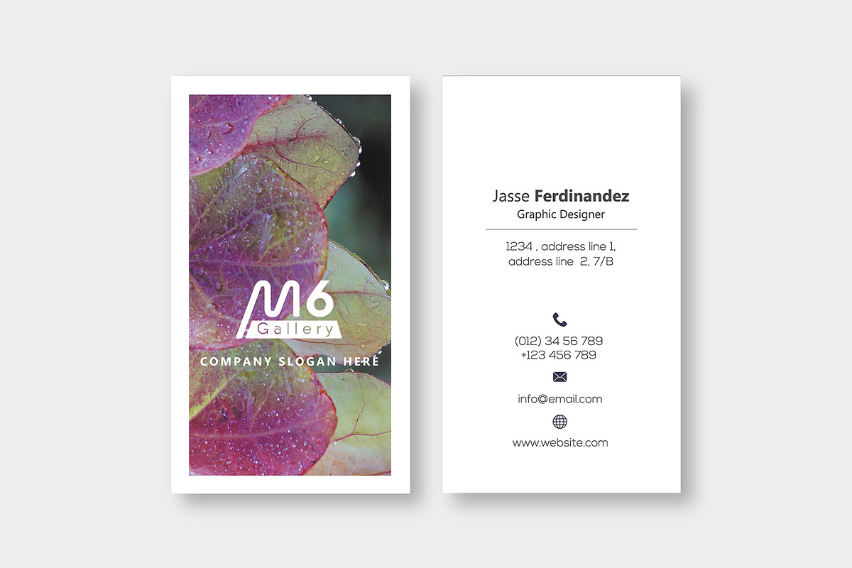 Nature Business Card Template- S52, a Business Card Template by M6 Gallery (Photo 2 of 5)