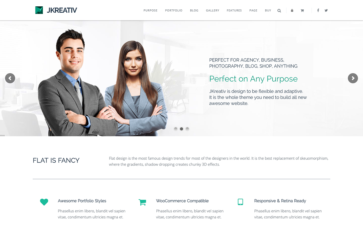 Jkreativ - MultiPurpose WP Theme, a WordPress Template by Jegtheme (Photo 2 of 7)
