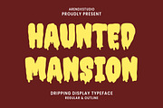Haunted Mansion - Halloween Font, a Font by Arendxstudio (Thumbnail 1 of 8)