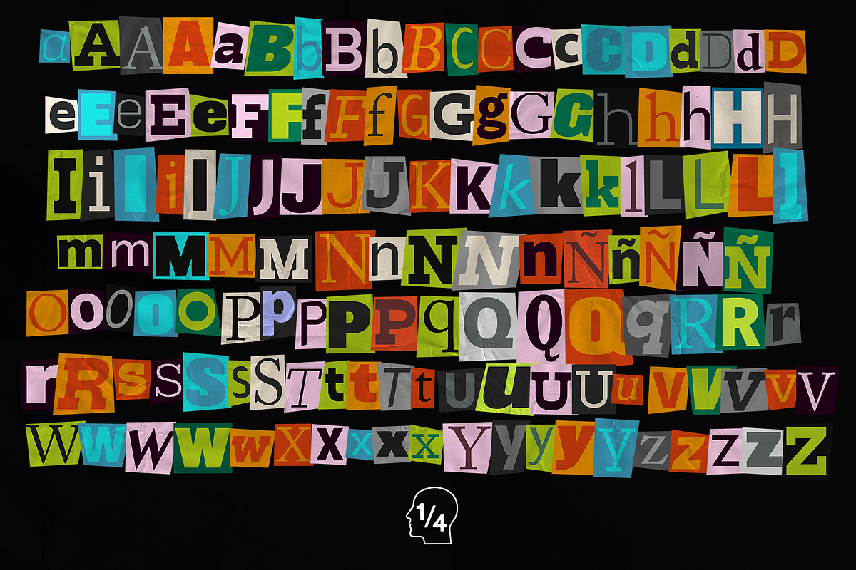 Vintage Letters Vol. II, a Graphic by Headquarters