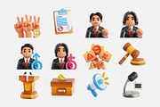 Peace Activism 3D Icon Set, an Object 3D Model by Eklip Studio (Thumbnail 2 of 3)