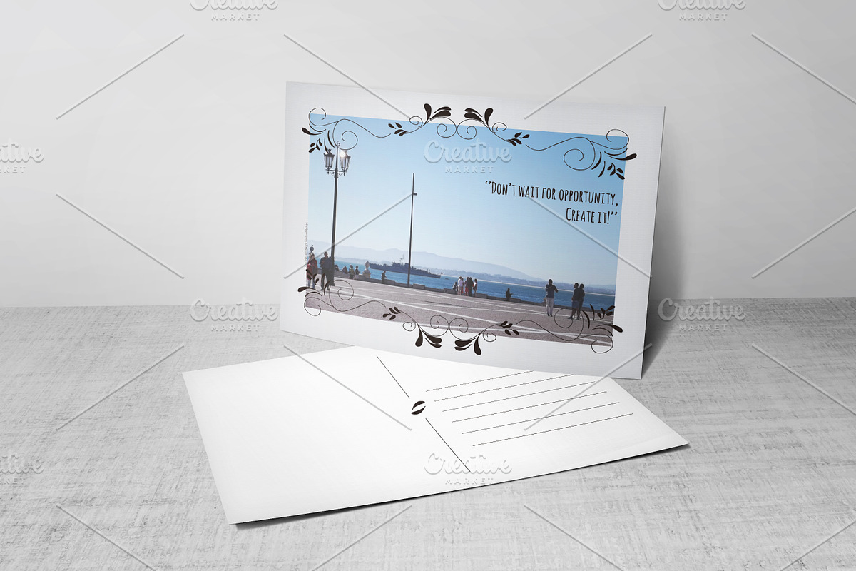 Postcard Template (w/ photo), a Card Template by Outline Design (Photo 1 of 2)