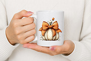 Whimsical Orange Cream Pumpkin PNG, a Seasonal Illustration by Canvas Craft (Thumbnail 5 of 10)