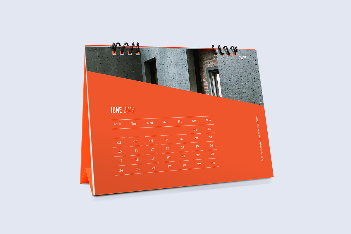 Desk Calendar for 2019, a Stationery Template by Vepix (Photo 7 of 11)