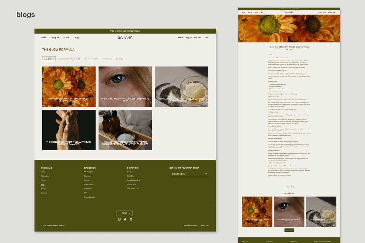 SAHARA 2.0 | Shopify Theme, a Shopify Template by Studio Mayde (Photo 7 of 9)