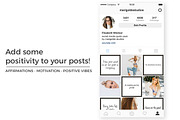 75 Positive Instagram Quotes, a Social Media Template by Candor Creative (Thumbnail 2 of 4)