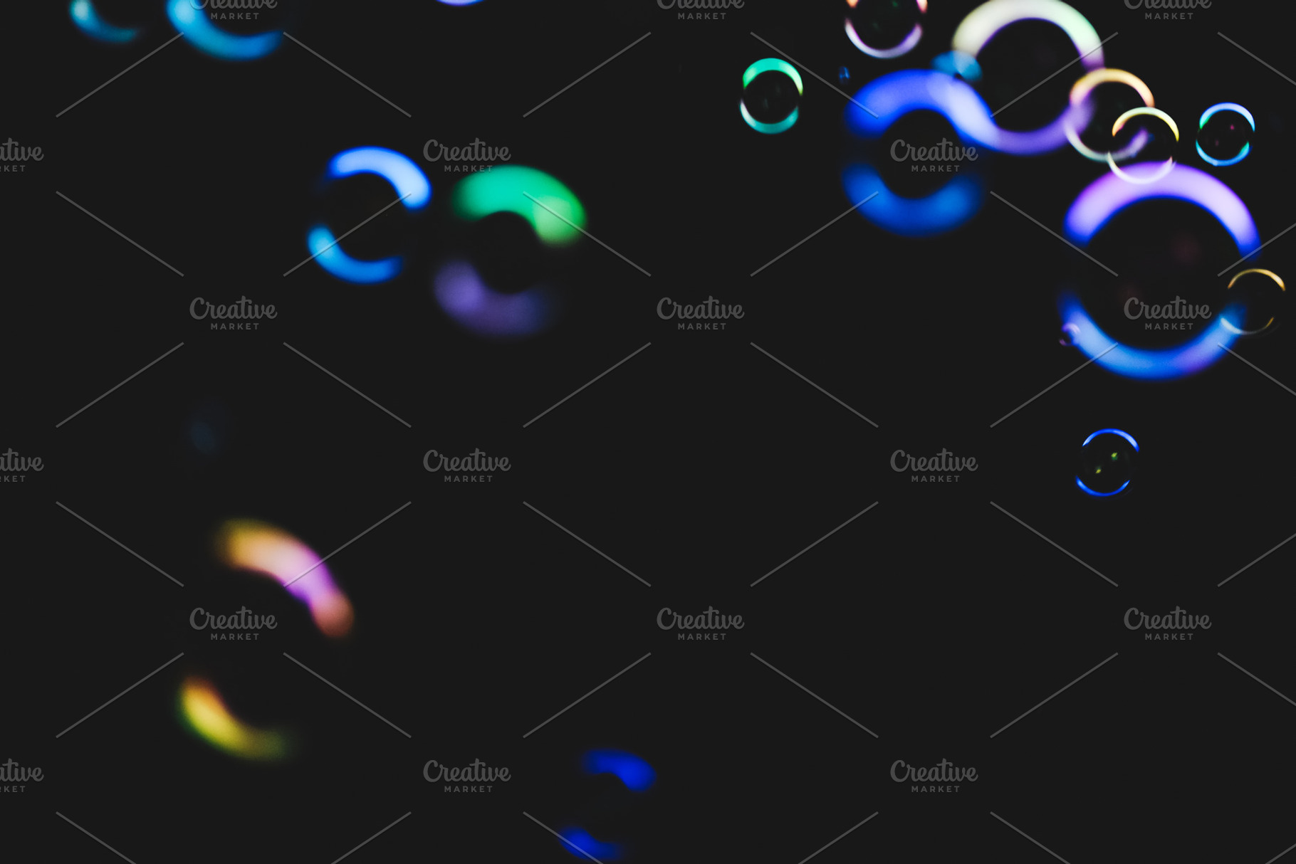 Colorful bubbles over dark featuring air, art, and background, an Arts & Entertainment Photo by mikelju's point of view