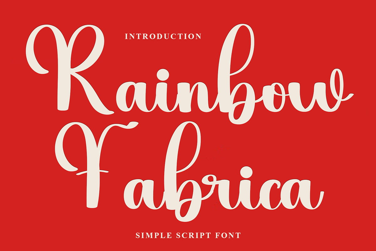 Rainbow Fabrica, a Handwritten Font by FreshTypeINK (Photo 1 of 8)