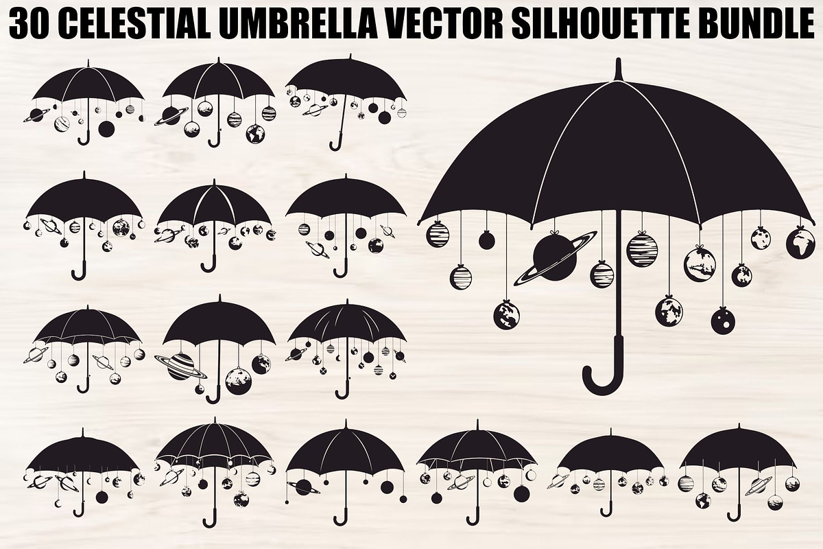 Celestial Umbrella Bundle, an Illustration by yasushie (Photo 1 of 31)