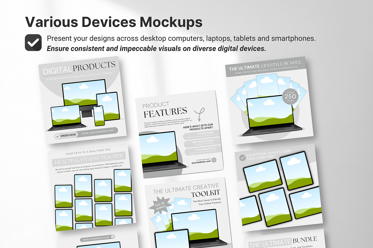 Digital Listing Mockup Templates, a Device Mockup by DigiPax (Photo 6 of 10)