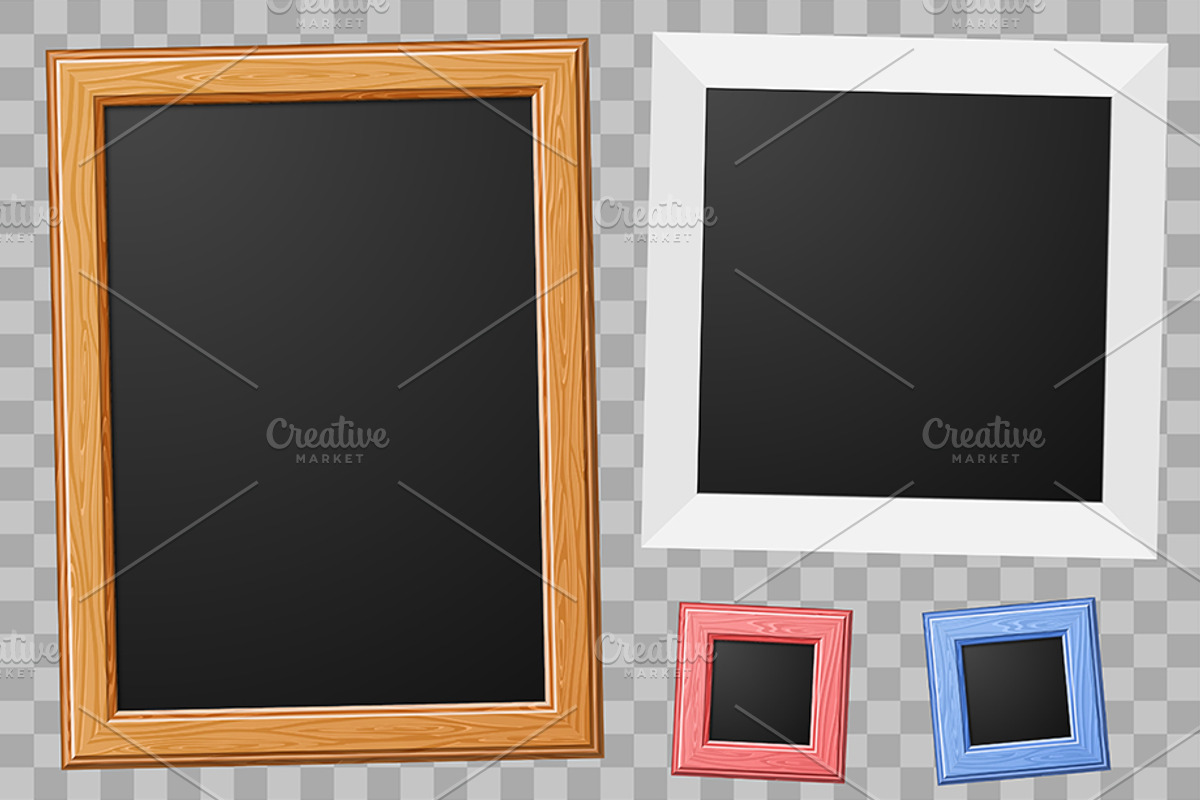 Wooden Frames, Torn Papers, Scratchs, an Animal Illustration by TAlex (Photo 3 of 6)