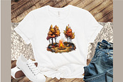 Watercolor Autumn Forest Clipart, an Illustration by Sublimation Artist (Thumbnail 4 of 6)
