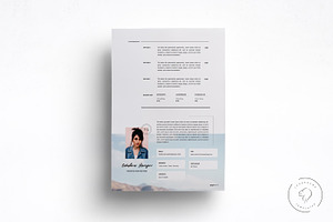 2 Page Blogger Media Kit Template