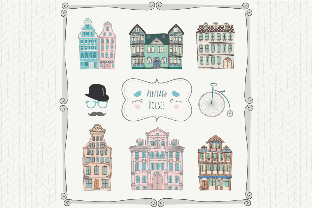 Vintage Old Styled Houses