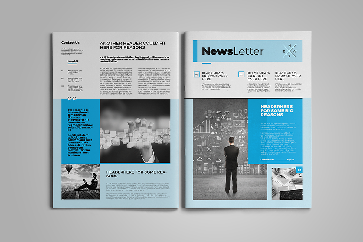 Newsletter Template, a Magazine Template by spidergraph (Photo 7 of 10)