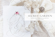 Secret Garden / Watercolor&Graphite, an Illustration by Jeanina Vlad (Thumbnail 1 of 20)