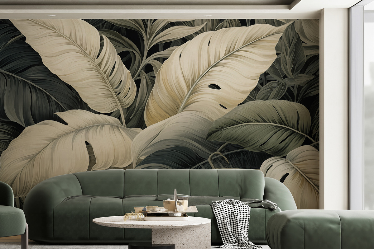 Tropical Plants Landscape Wallpaper, a Wallpaper Graphic by Muzi pear studio (Photo 3 of 12)