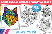 140 Adults Animal Mandala Book, an Animal Illustration by Ink Gallery (Thumbnail 1 of 6)