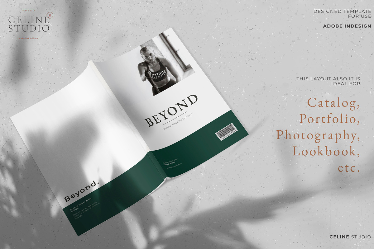 BEYOND Workout Magazine Lookbook, a Magazine Template by Celine Studio (Photo 2 of 7)