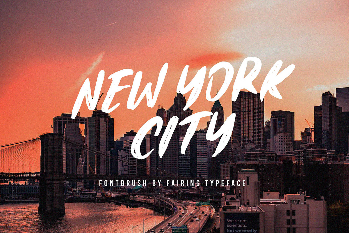 Fairing Brush Fonts 30% OFF