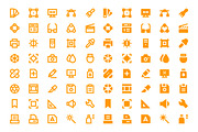 180 Material Design Icons, an Outline Icon by Creative Stall (Thumbnail 3 of 5)