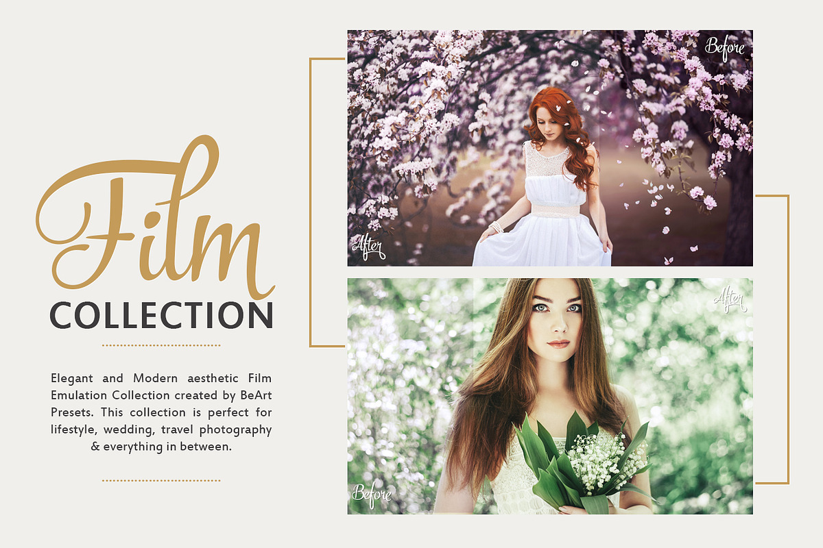 Film Wedding Lightroom Presets, an Action Add-On by BeArt-Presets (Photo 5 of 14)