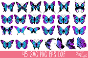 Layered Butterflies Bundle, an Object Graphic by Anastasia Feya (Thumbnail 5 of 10)