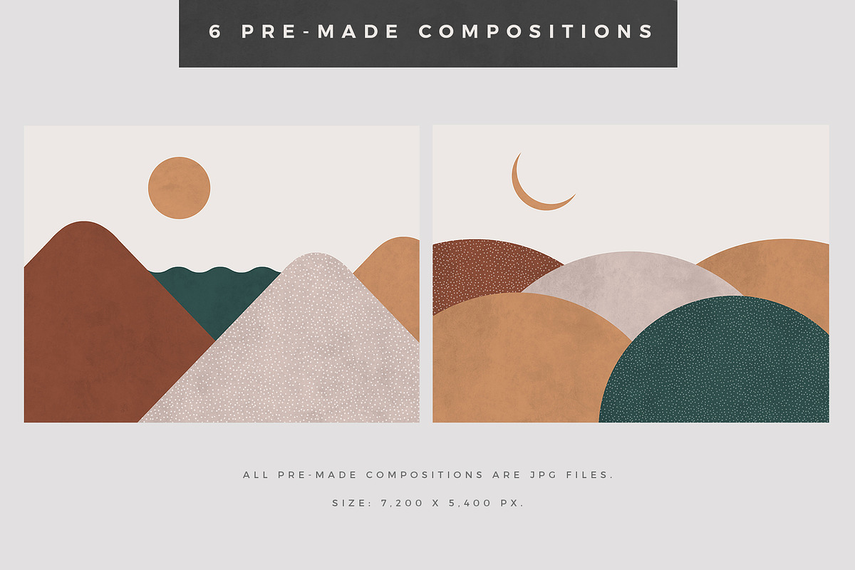 Landscape Creation Kit, a Texture Illustration by Basia Stryjecka (Photo 6 of 13)